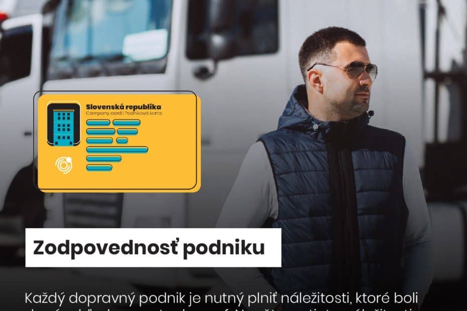 Tachografová karta - zodpovednosť podniku