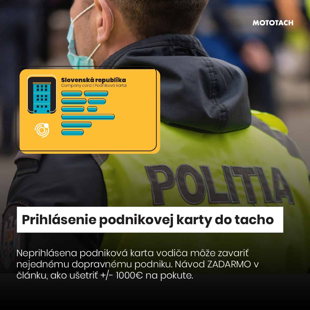 Podniková karta do tachografu – prihlásenie