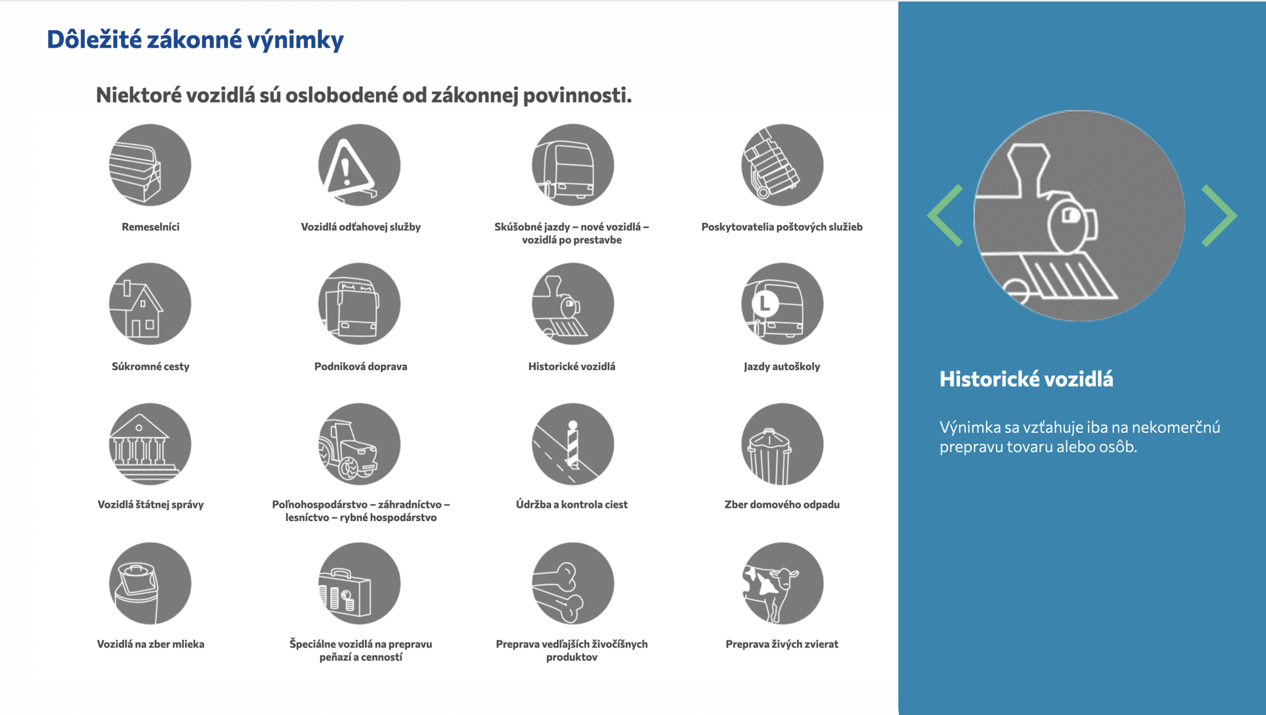 Výnimka v používaní tachografu - Historické vozidlá